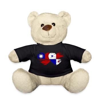 Taïwan Drapeau panaméen utilisé - Nounours - noir - Devant