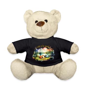 Zelten Life est trop court pour attendre... - Nounours - noir - Devant