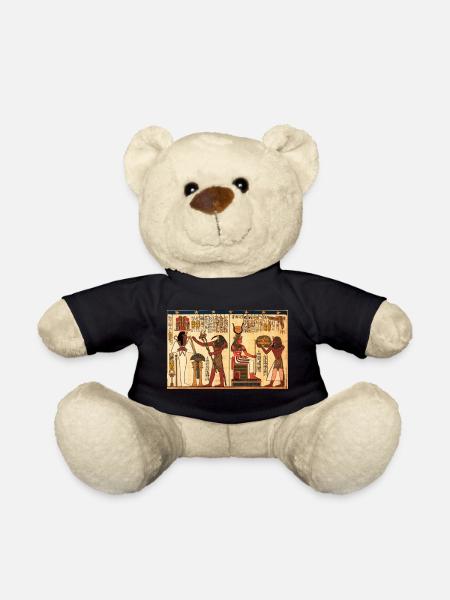 Ancient Egyptian Hiroglyphs - Teddy Bear - black