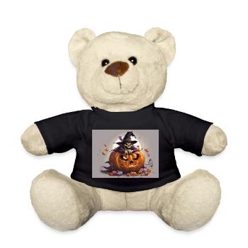Halloween: The Witch and the Pumpkin - Teddy Bear - black - Front