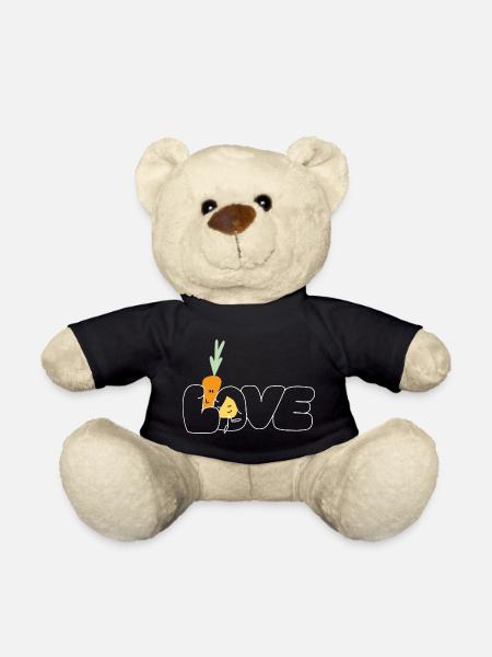 Love weiss - Teddy - Schwarz