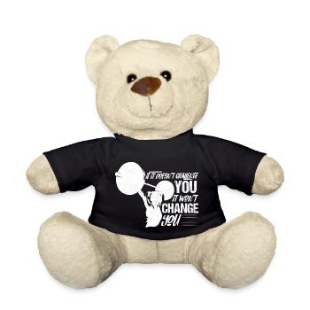 If It Doesn't Challenge You Workout Training Weigh - Teddy Bear - black - Front