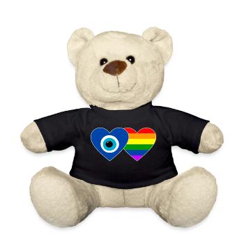 Nazarperle Regenbogen Flagge - Teddy - Schwarz - Vorne