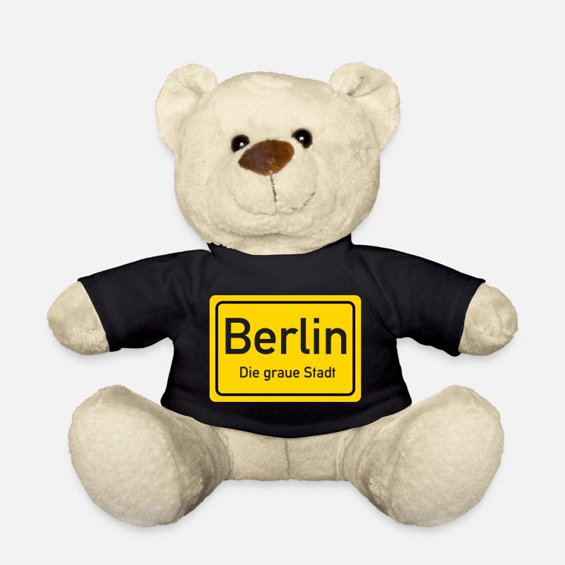 Berlin place name sign Germany - Teddy Bear - black