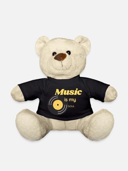 Music is my soul - Teddy Bear - black
