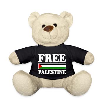 Free palestine - Nounours - noir - Devant