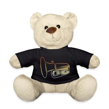 Dessin de Tuba Vintage - Nounours - noir - Devant