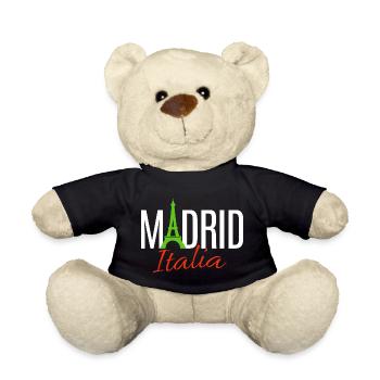 Egal ob Madrid oder Paris, Hauptsache Italien - Teddy - Schwarz - Vorne