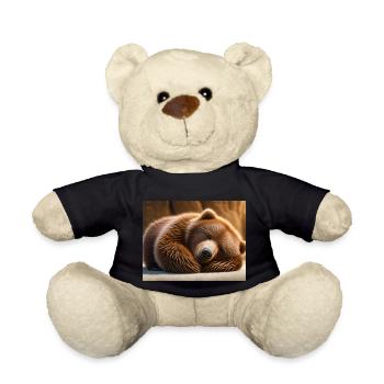 Animaux mignons en hibernation – ours brun - Nounours - noir - Devant