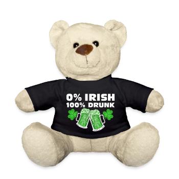 0 % Irlandais 100 % Ivre - Nounours - noir - Devant
