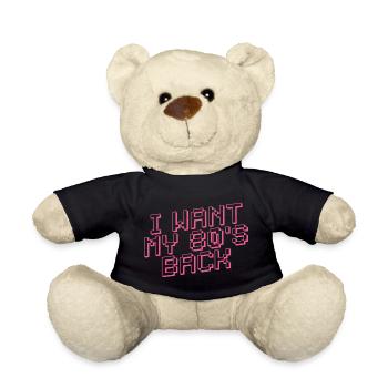 JE VEUX MON RETOUR DES ANNÉES 80 Rétro - Nounours - noir - Devant