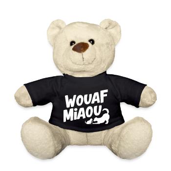 Wouaf miaou - Nounours - noir - Devant