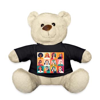 WMN PWR - We are Family - Teddy Bear - black - Front