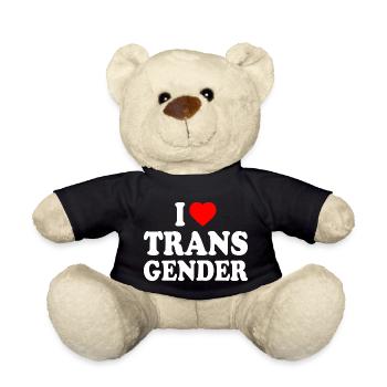 I love transgender trans - Teddy - Schwarz - Vorne