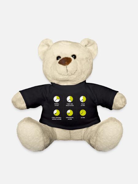 Schwäbische Uhrzeit - Teddy - Schwarz