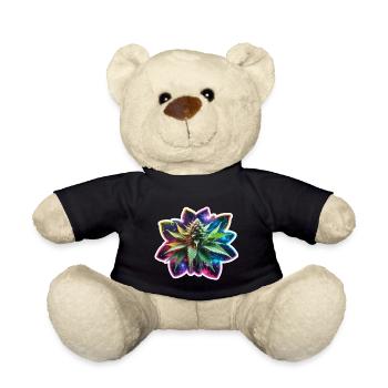 Plante de chanvre scintillante colorée - Nounours - noir - Devant