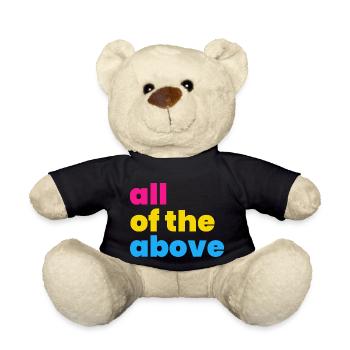 Pansexual Pride Tout ce qui précède LGBTQ Pan Flag - Nounours - noir - Devant