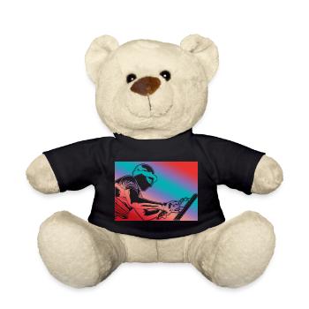 Welder Retro Look - Teddy Bear - black - Front