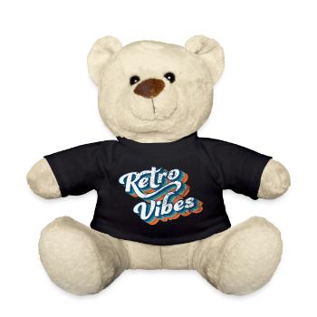 Retro Vibes: Elegante Vintage-Schrift Kunst - Teddy - Schwarz - Vorne