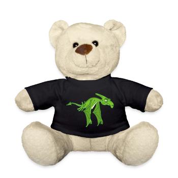 Fliegender Dinosaurier - Teddy - Schwarz - Vorne