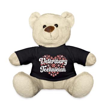Vet Tech Veterinary Medicine Veterinary Technician - Teddy Bear - black - Front