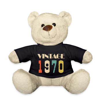 1977 Vintage Édition limitée Cadeau - Nounours - noir - Devant