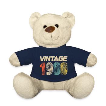 Vintage 1980 Retro - Best-seller - Nounours - bleu marine - Devant