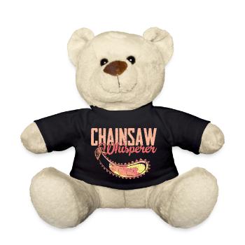 Chainsaw Whisperer Logging Lumberjack Logger - Teddy - Schwarz - Vorne