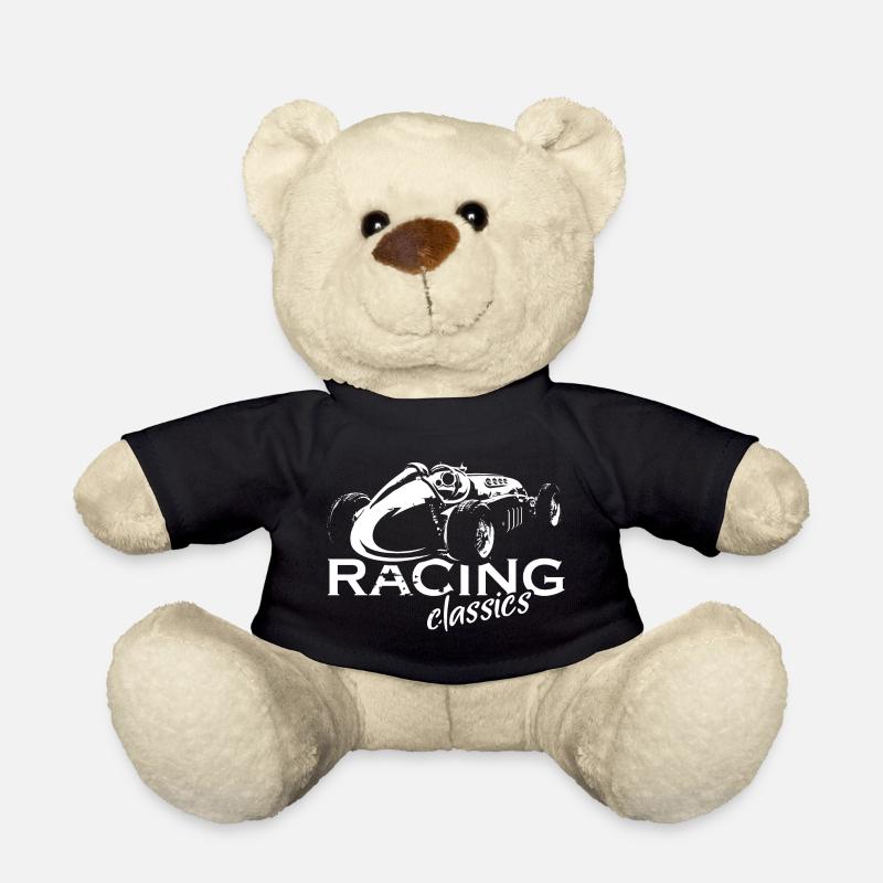 Retro Racing Oldtimer V8 Autos Symbol Logo icon - Teddy - Schwarz