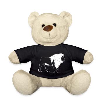 Lion - Teddy Bear - black - Front