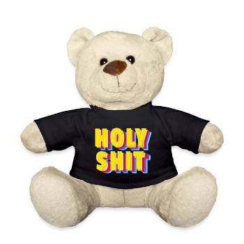Holy Shit - - Teddy Bear - black - Front
