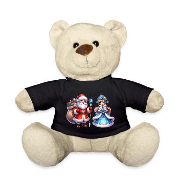 Ded Moroz Snegurotschka russischer Weihnachtsmann - Teddy - Schwarz - Vorne