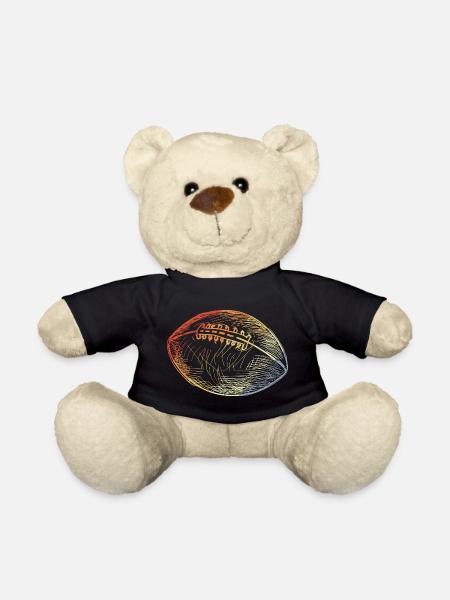 Vintage American Football Ball - Teddy - Schwarz