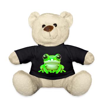 Frog - Teddy Bear - black - Front