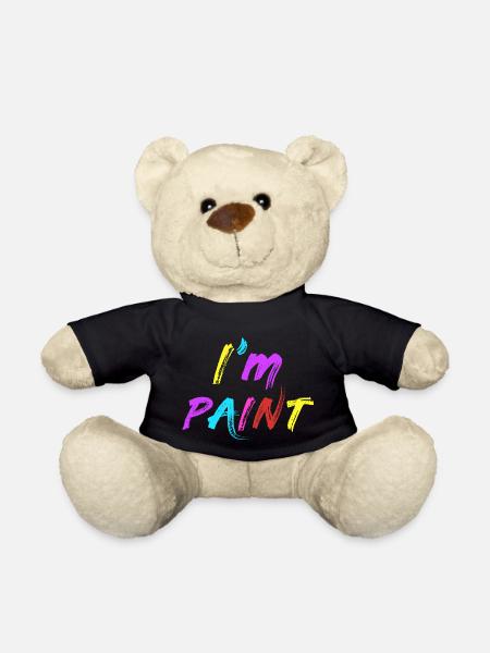 I'M PAINT - I Love to Finger Paint - Fingerfarben - Teddy - Schwarz