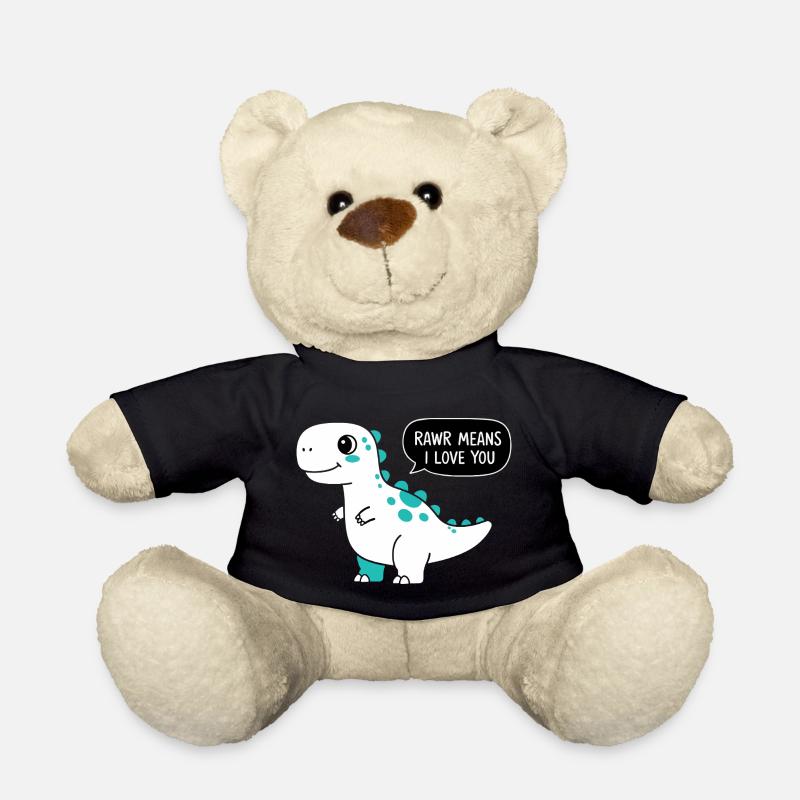 Rawr bedeutet, dass ich dich liebe - Teddy - Schwarz