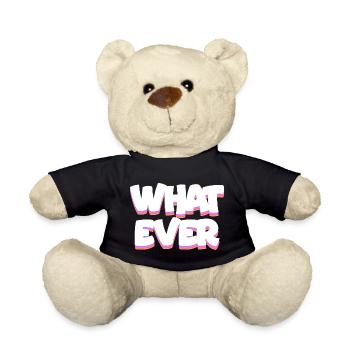 Welcher fette Neon-Pop-Text auch immer - Teddy - Schwarz - Vorne