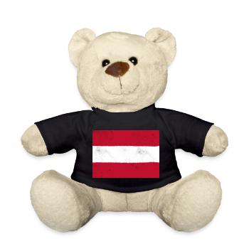 Le drapeau de l’Autriche – un symbole national classique - Nounours - noir - Devant