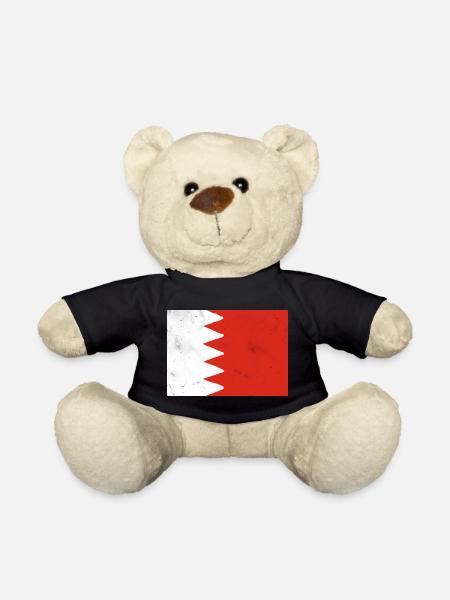 Flagge von Bahrain - Teddy - Schwarz