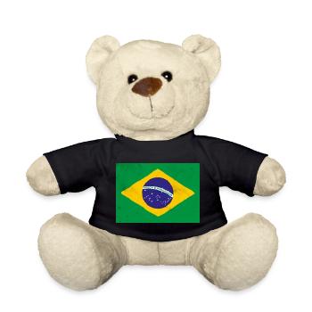 Drapeau du Brésil - Nounours - noir - Devant