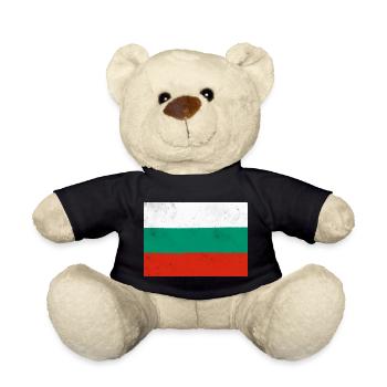 Drapeau de la Bulgarie - Nounours - noir - Devant