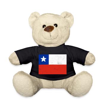 Flagge von Chile - Teddy - Schwarz - Vorne
