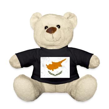 Flag of Cyprus - Teddy Bear - black - Front