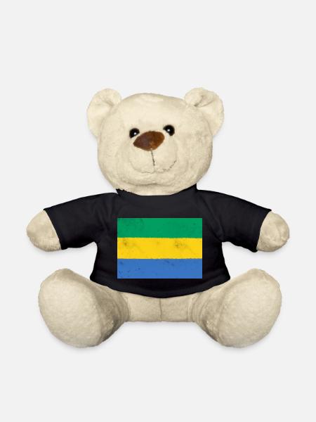 Drapeau du Gabon – Couleurs de l’Afrique - Nounours - noir