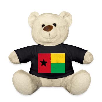 Drapeau de la Guinée-Bissau – Étoile de l’Afrique - Nounours - noir - Devant