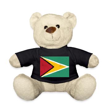 Guyana Flag – Dynamic Energy - Teddy Bear - black - Front