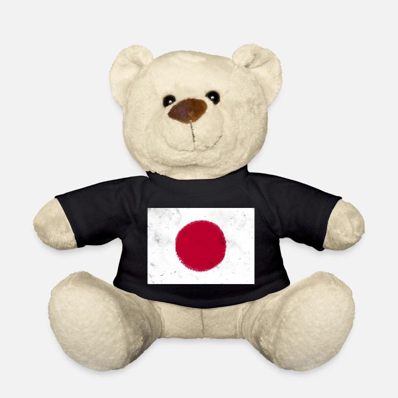 Flagge von Japan - Teddy - Schwarz