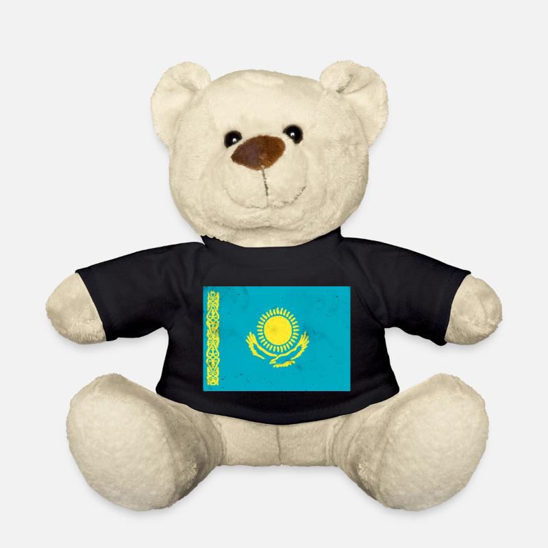 Flagge von Kasachstan - Teddy - Schwarz