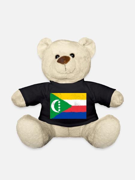Drapeau des Comores - Nounours - noir