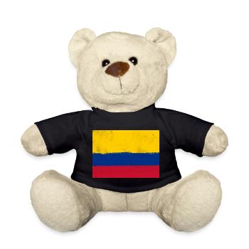 Drapeau de la Colombie - Nounours - noir - Devant